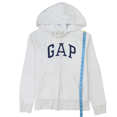 GAP Womens Beige Full Zip Hoodie XS Cotton Blend Casual