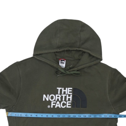 The North Face Men's Green Pullover Hoodie Medium Cotton Fleece