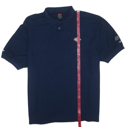 Nike Men's Blue 2XL Dri-Fit Polo Shirt Regular Fit Sports Top