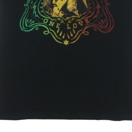 GAP Men's Black Bob Marley One Love Music Graphic T-Shirt XL