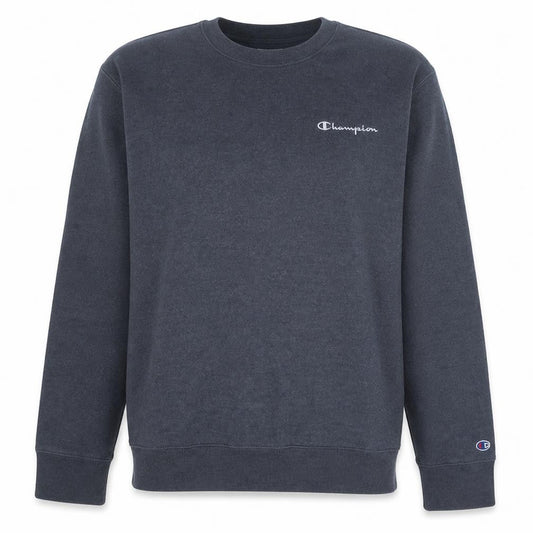 Champion Men's Grey Pullover Sweatshirt L Logo Crew Neck