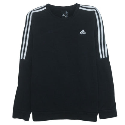 Additional front view of Adidas Men's Black L Pullover Sweatshirt Fleece Crew Neck Regular Fit