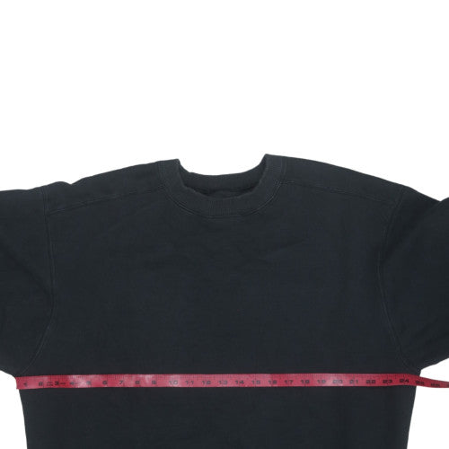 Champion Men's Black Crew Neck Pullover Sweatshirt Size L