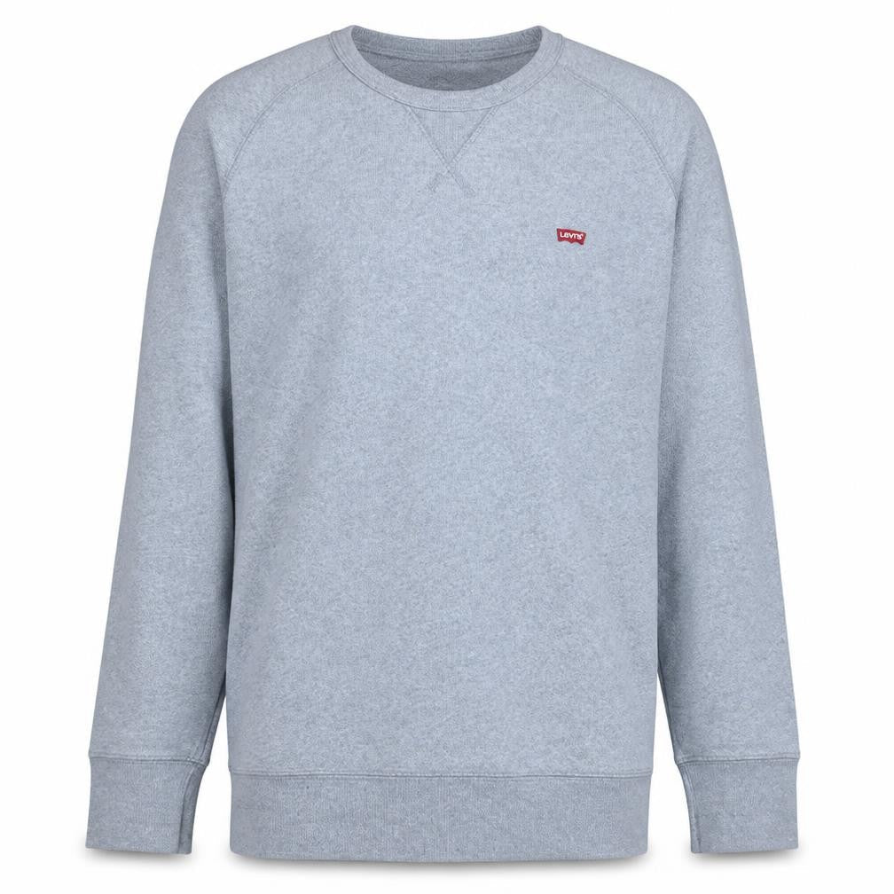 Levi's Men's Grey Sweatshirt M Crew Neck Fleece Pullover Casual