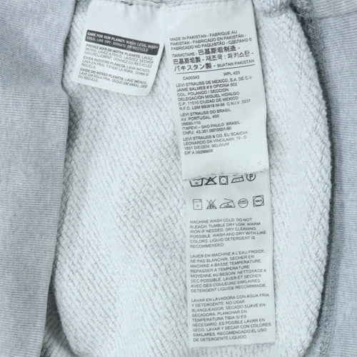 Levi's Men's Grey Sweatshirt M Crew Neck Fleece Pullover Casual