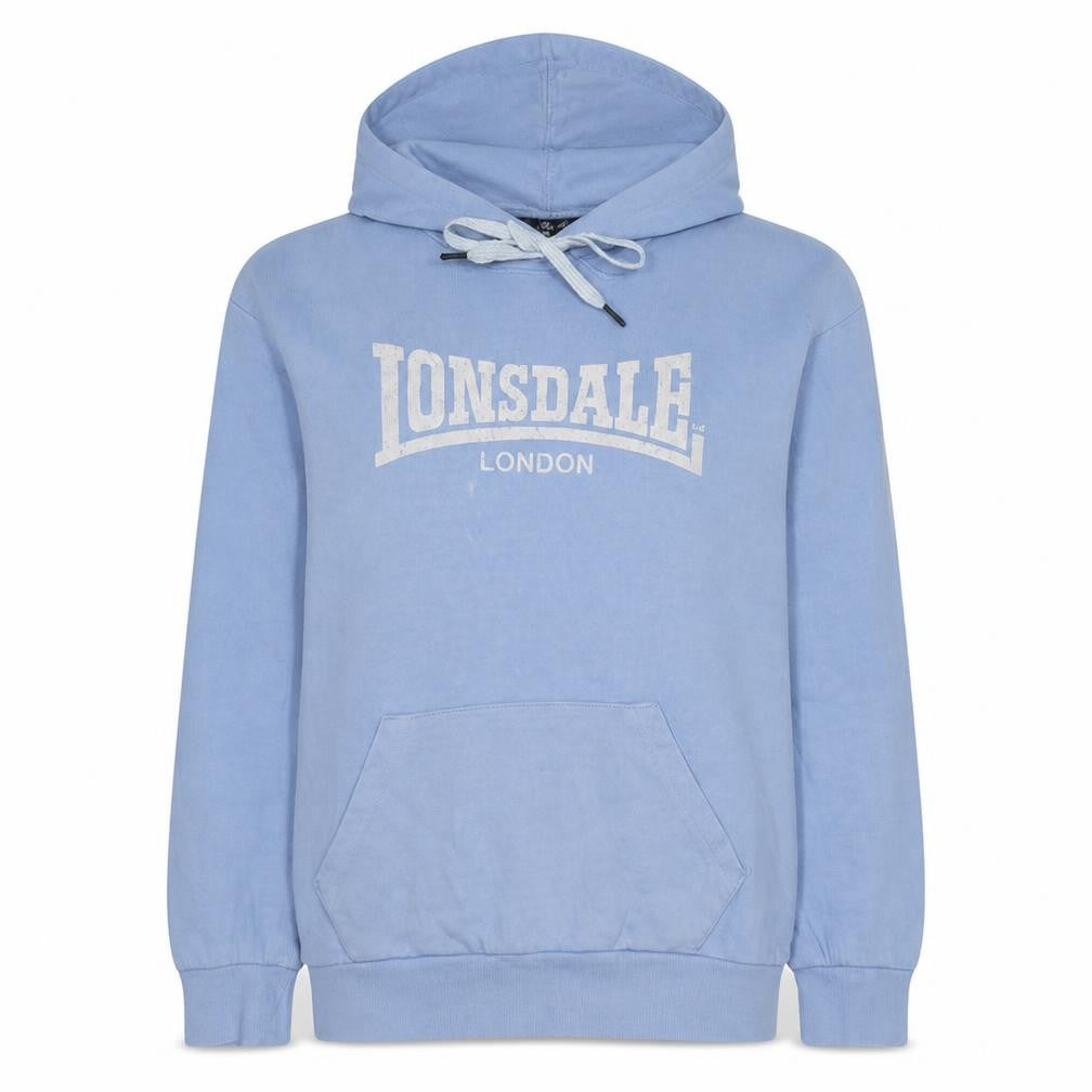 Lonsdale London Womens Blue Pullover Hoodie Size 10 Cotton Blend