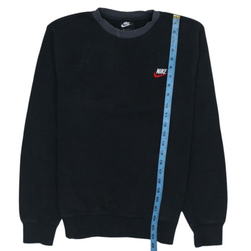 Nike Men's Black Small Pullover Crew Neck Fleece Sweatshirt