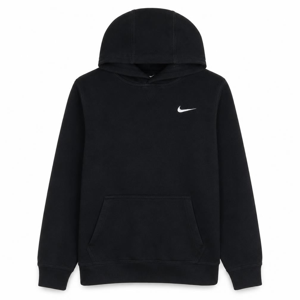 Nike Boys Black Pullover Hoodie XL 13-15 Years Fleece Logo Sweatshirt