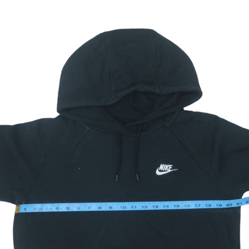Nike Womens Black Pullover Hoodie Medium Logo Sportswear