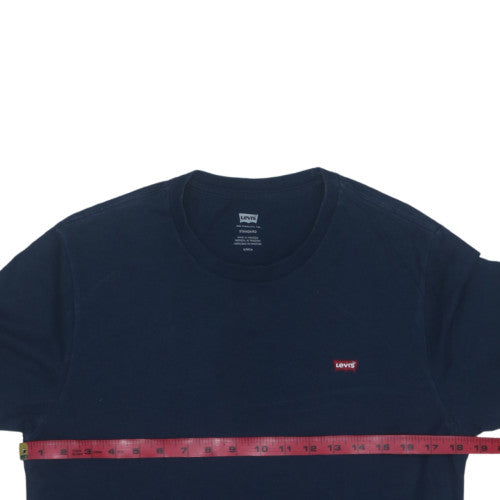Levi's Men's Navy Blue Crew Neck Cotton T-Shirt Size S