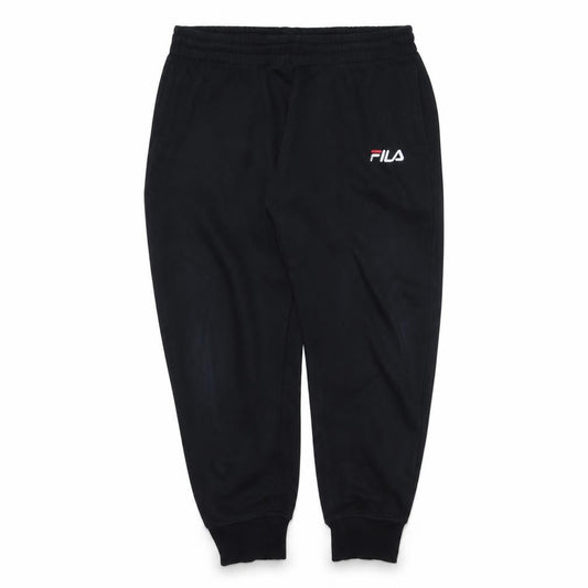 Front view of Fila men’s black xl jogger sweatpants cotton blend casual