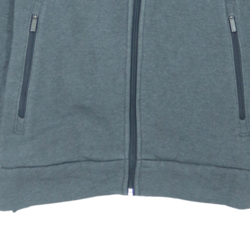 FILA Mens Grey XS Full Zip Hoodie Sweatshirt with Logo