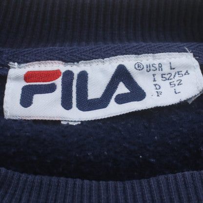 Additional view of Fila Women’s Navy Blue Pullover Sweatshirt, size L, Crew Neck Vintage