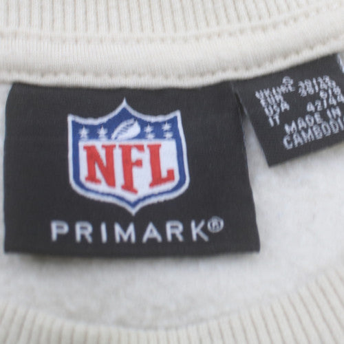 Primark Women White New York Jets Crew Neck Sweatshirt Size S