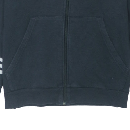 adidas Men's Black Full Zip Hoodie L Fleece Sportswear