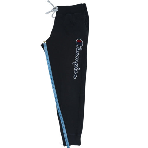 Champion Men's Black Medium Jogger Sweatpants with Logo