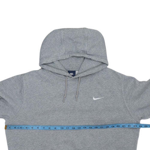 Nike Men's Grey Pullover Fleece Hoodie L Regular Fit Sportswear