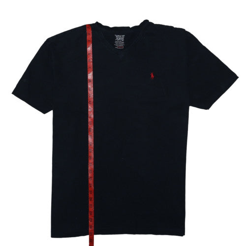Polo Ralph Lauren Men's Black V-Neck Cotton T-Shirt XXL Classic Fit