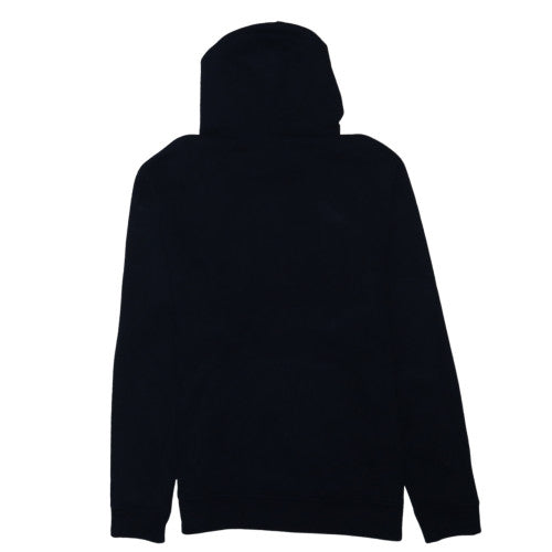 GAP Mens Black Logo Pullover Hoodie Size M Fleece Sweatshirt