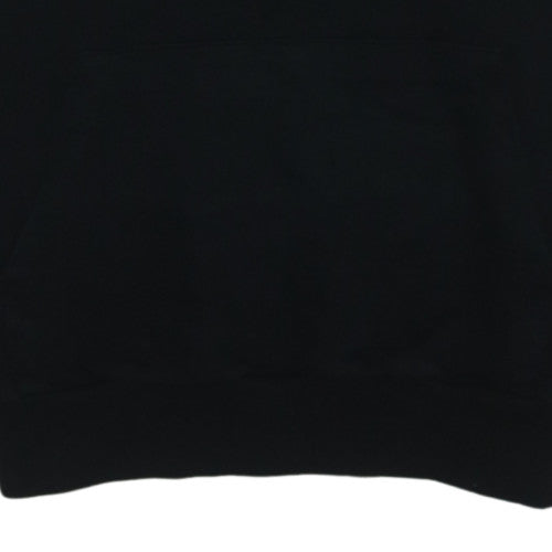 FILA Womens XS Black Pullover Hoodie with Logo Design