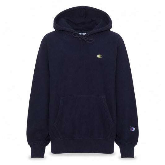 Champion Womens Navy Reverse Weave Pullover Hoodie Size M Cotton Blend