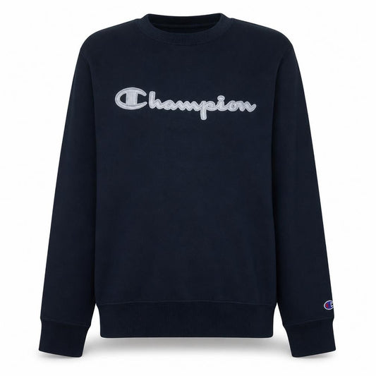 Champion Men's Black XL Pullover Embroidered Crew Neck Sweatshirt