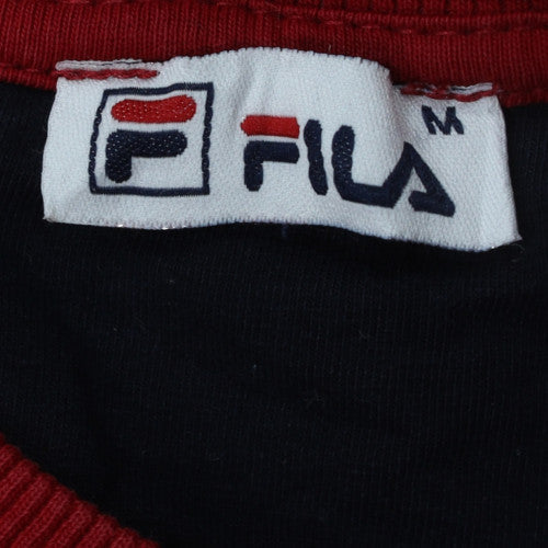 Fila Womens Red White Blue Colourblock Pullover Sweatshirt M