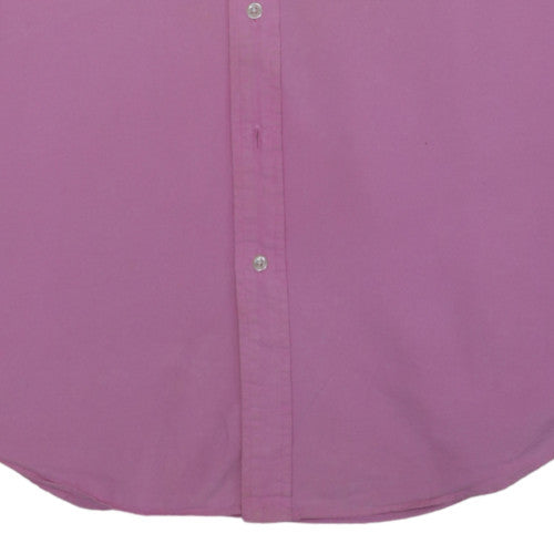 Ralph Lauren Men's Pink Long Sleeve Button-Up Cotton Shirt L