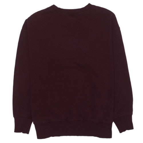 Nike Womens Burgundy Crew Neck Pullover Sweatshirt S