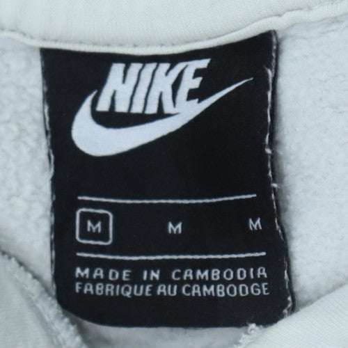 Nike Womens Grey Pullover Hoodie Medium Hooded Sweatshirt