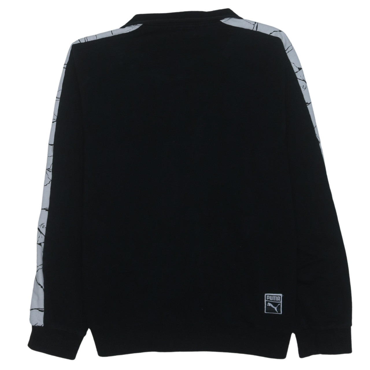 Puma Men's Black XL Track Jacket with Contrast Sleeves