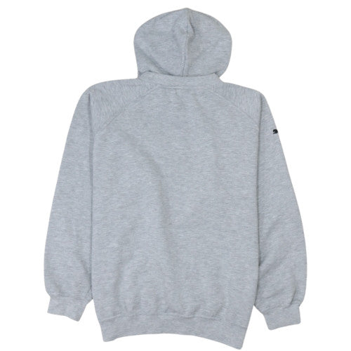 Puma Womens Grey Pullover Hoodie L Cotton Blend Casual Sweatshirt