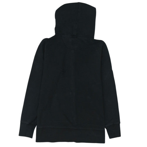 Gap Women Black M Full Zip Hoodie Cotton Blend Zip Pockets Casual