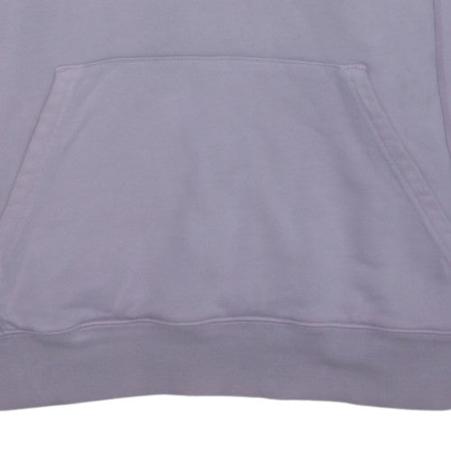 Calvin Klein Jeans Womens Lilac Hoodie L 100% Cotton Pullover