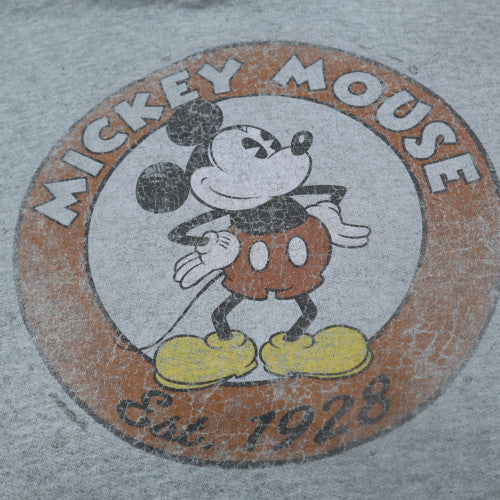 Disney Parks Women’s Grey Mickey Mouse Pullover Hoodie S