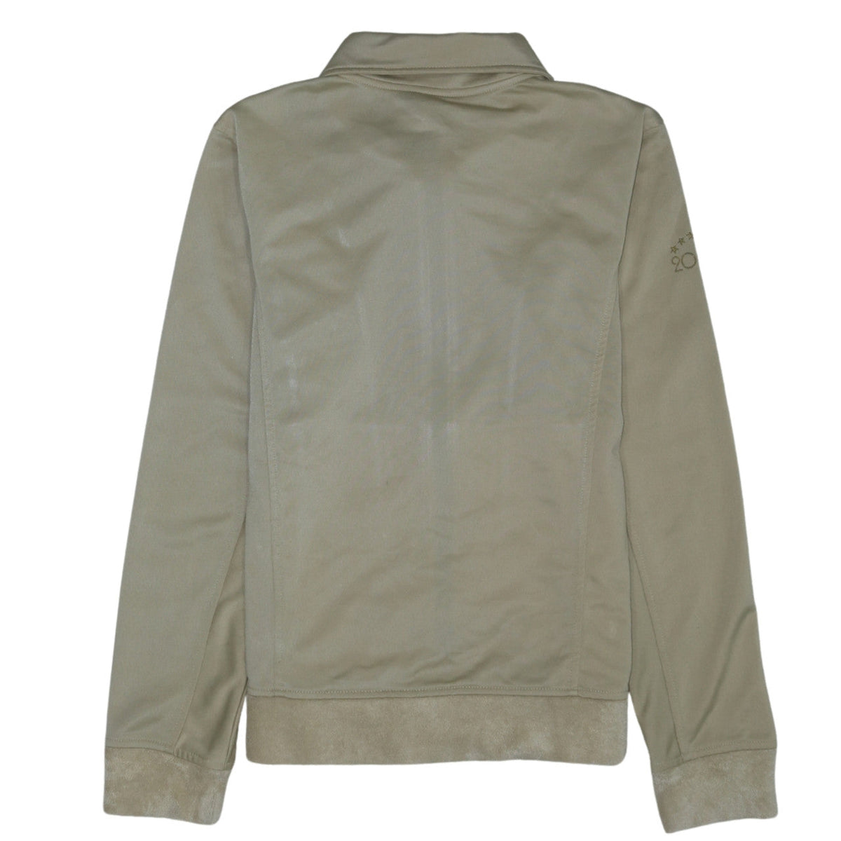 Nike Women's Beige Track Jacket L Full Zip Colourblock Sportswear