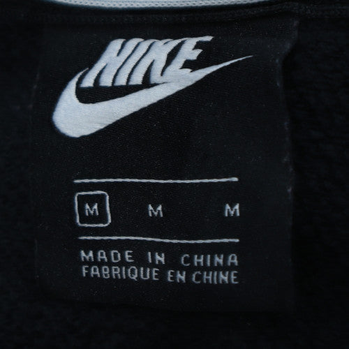 Nike Women's Black Full Zip Hoodie Medium Cotton Blend