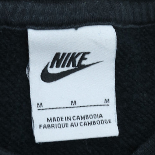Nike Men's Black Crew Neck Pullover Sweatshirt M Regular Fit