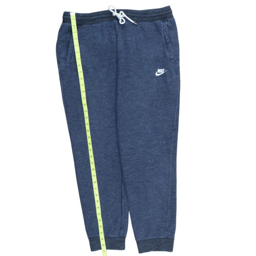 Nike Men's Blue XL Jogger Sweatpants with Logo and Drawstring