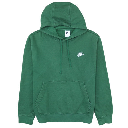 Nike Men's Green Pullover Hoodie L Fleece Regular Fit Sportswear