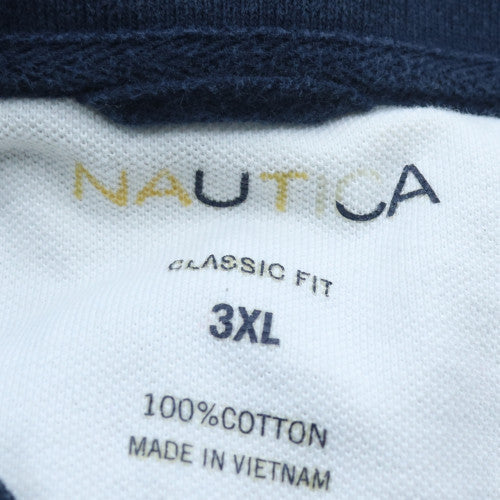 Nautica Men's Blue 3XL Classic Fit Cotton Polo Shirt