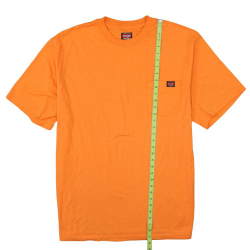 Wrangler Men's Orange 3XLT Short Sleeve Crew Neck Pocket T-Shirt