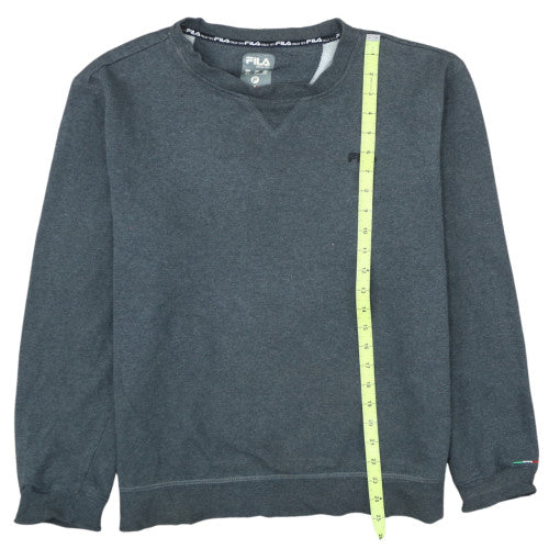 Fila Mens Grey Crew Neck Pullover Sweatshirt Size L