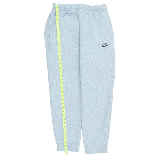 Nike Men's Grey L Sweatpants Regular Fit Fleece Joggers