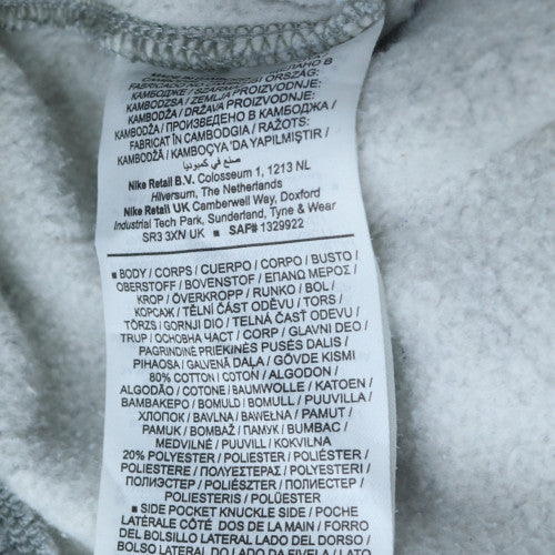 Nike Men's Grey L Sweatpants Regular Fit Fleece Joggers