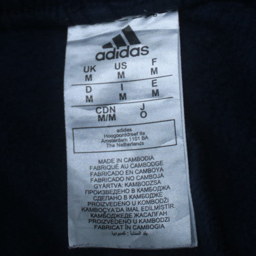 Adidas Men Blue Jogger Trousers M Regular Fit Elastic Waist