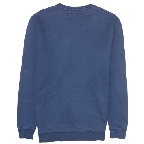 Tommy Hilfiger Men Blue 2XL Pullover Sweatshirt Crew Neck Logo
