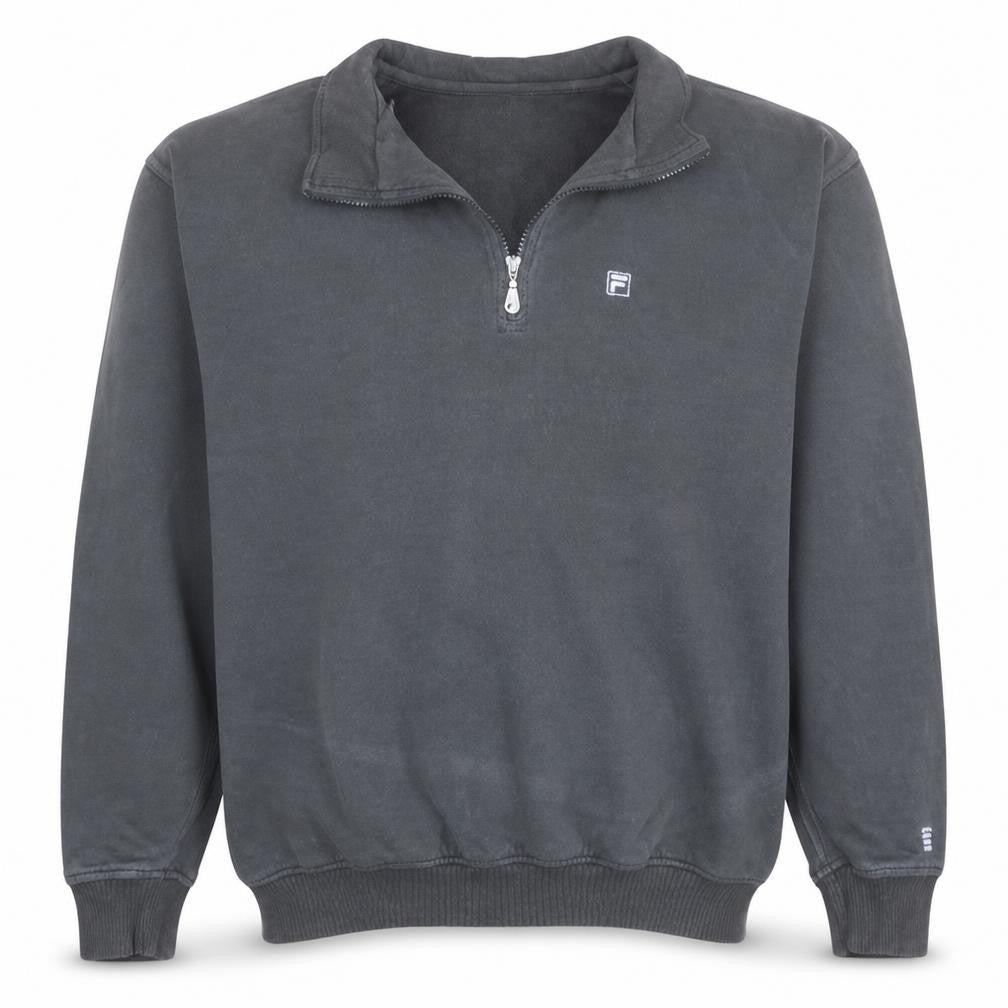 Fila Men's Black XL 1/2 Zip Fleece Sweatshirt
