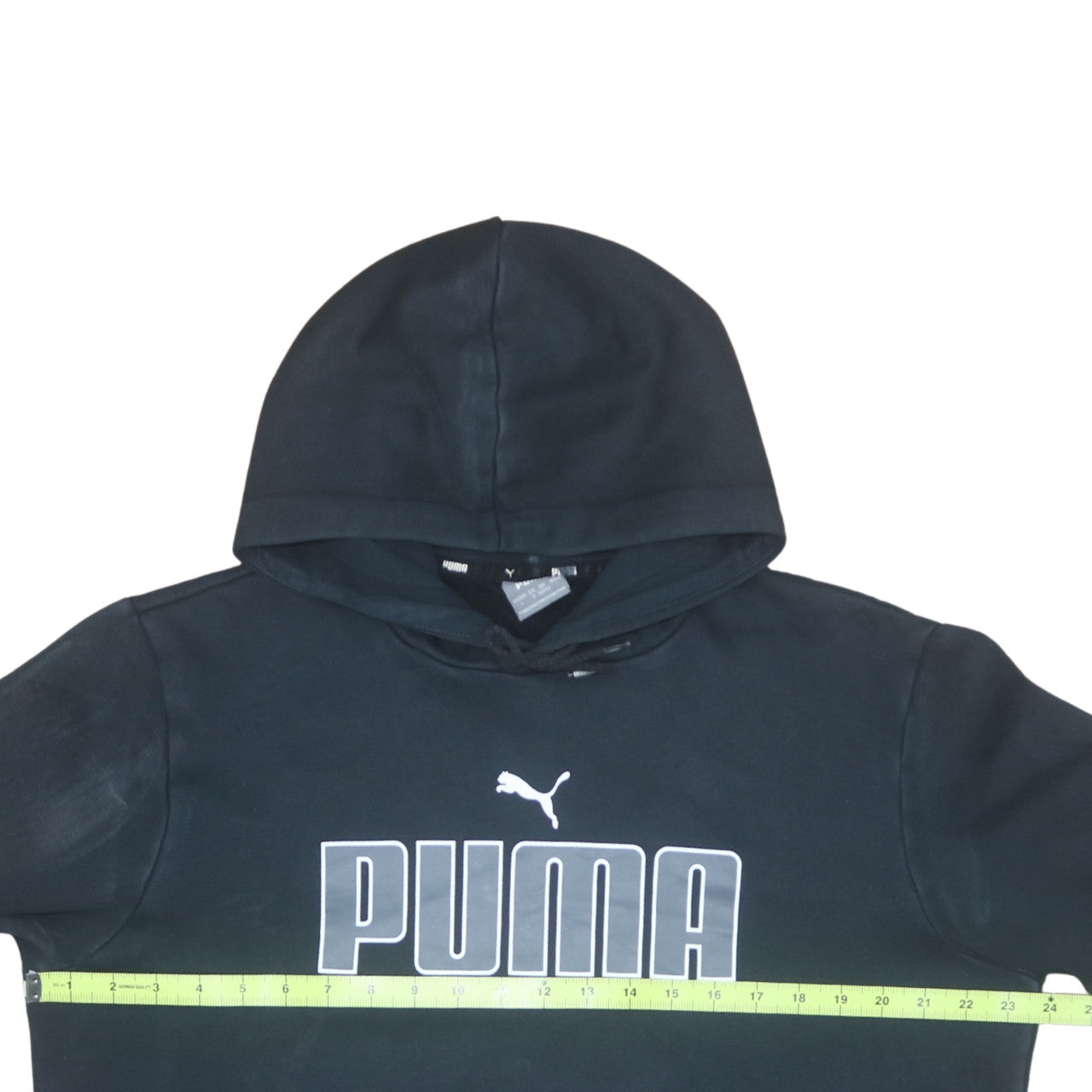 Puma Mens Black Pullover Hoodie L Sports Fleece Sweatshirt