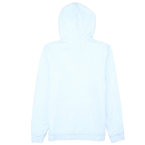 Puma Women White Pullover Hoodie Medium Logo Hooded Sweatshirt